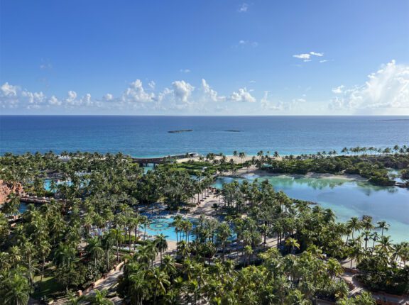 atlantis with trees in background