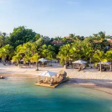 the beach at the baoase luxury resort in curacao