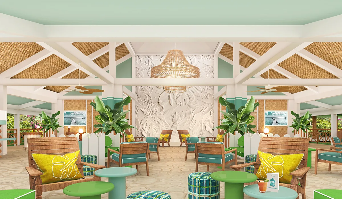 the lobby has a new look