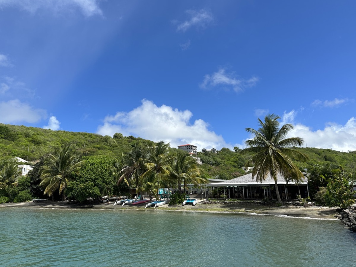 marina on the beach in grenada