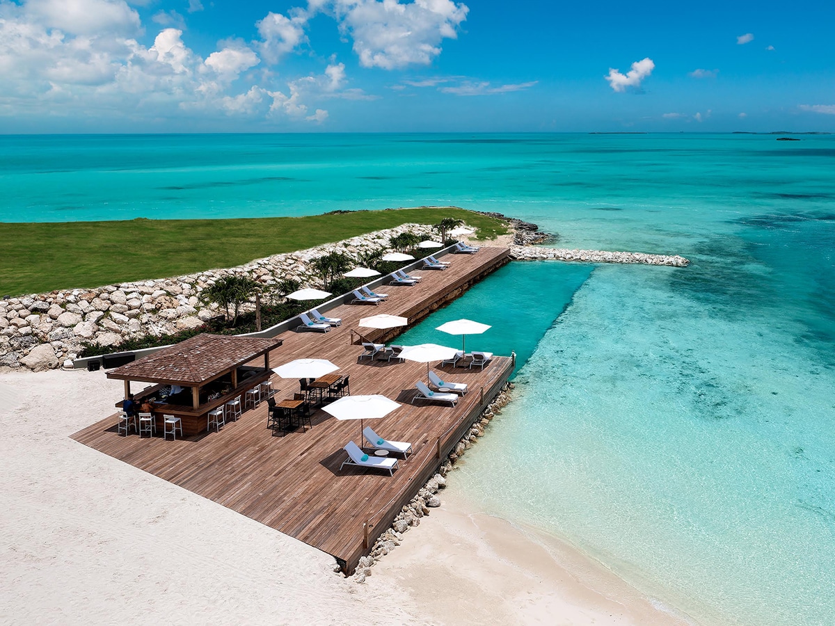 turks and caicos ocean pool