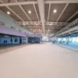 inside the new airport terminal