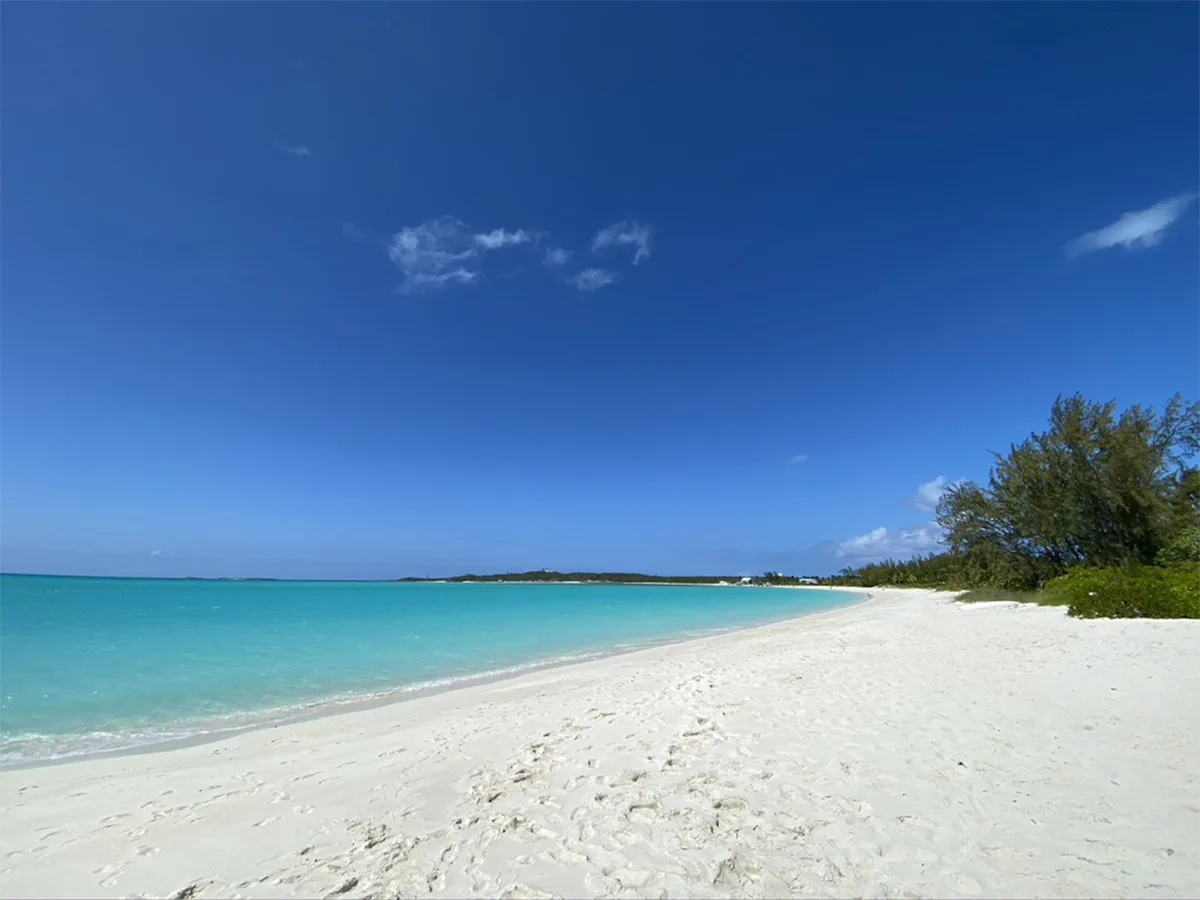 a beach in great exuma