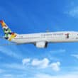 cayman airways plane in the sky