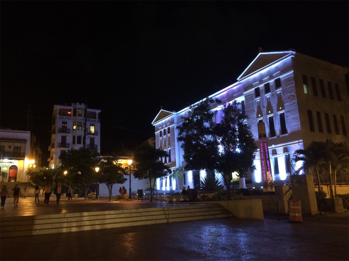 old san juan at night