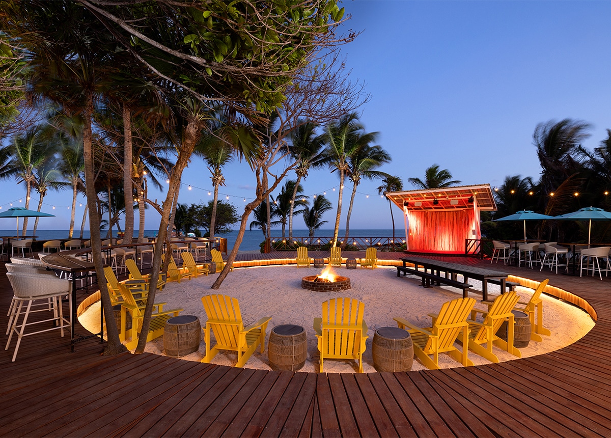 margaritaville resort with firepit