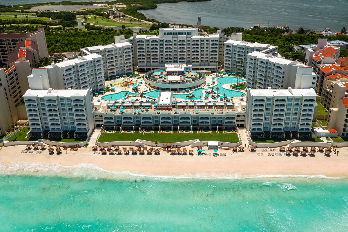 the resort on the beach