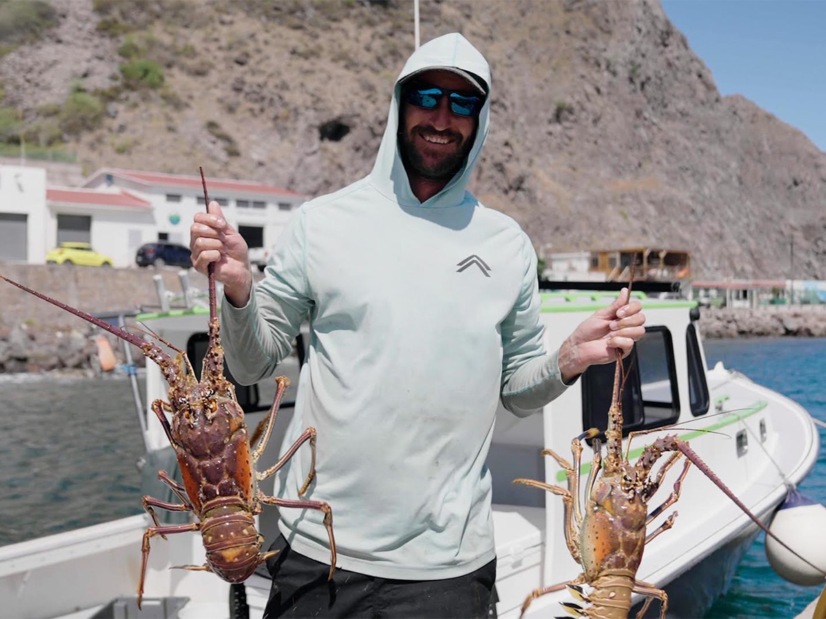 saba man with lobster