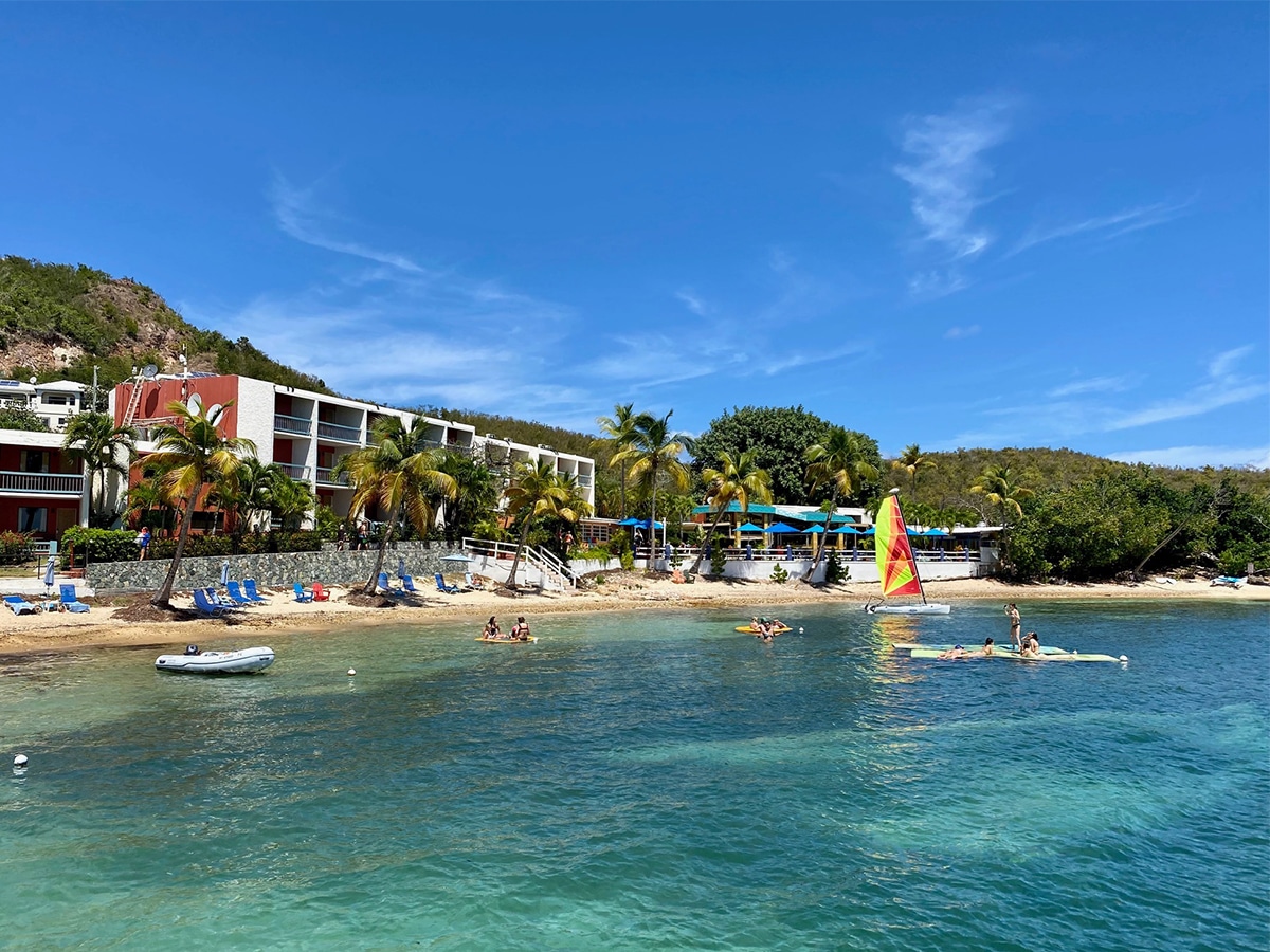 the beach at the bolongo bay resort