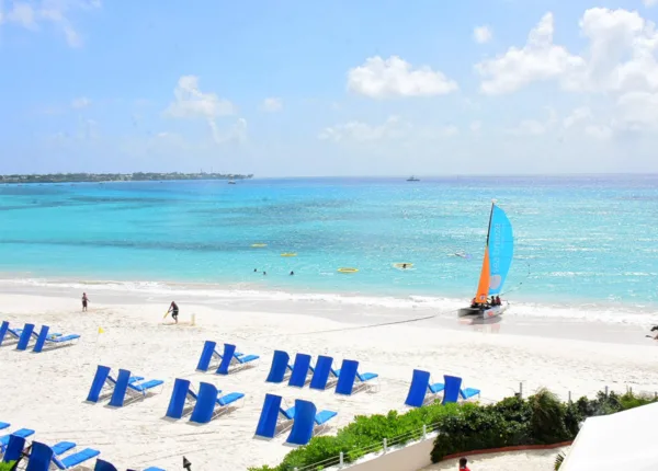 a beach at the sea breeze in barbados