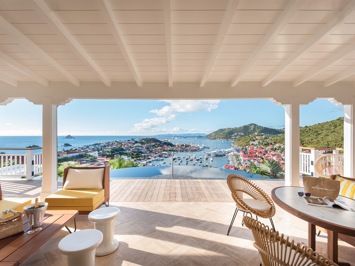 beefbar in st barth view of gustavia