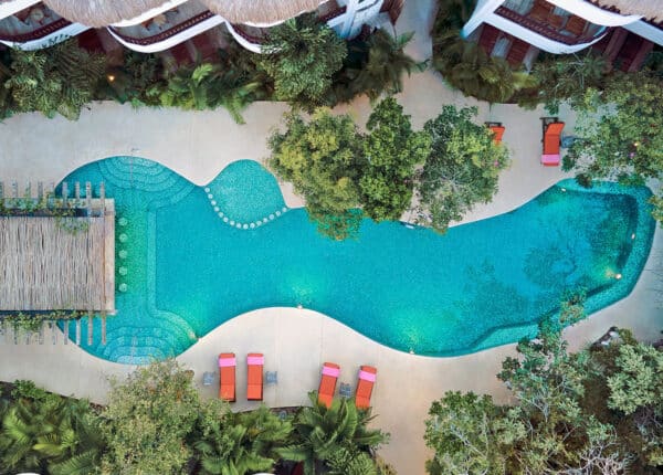 the pool at the kimpton in tulum