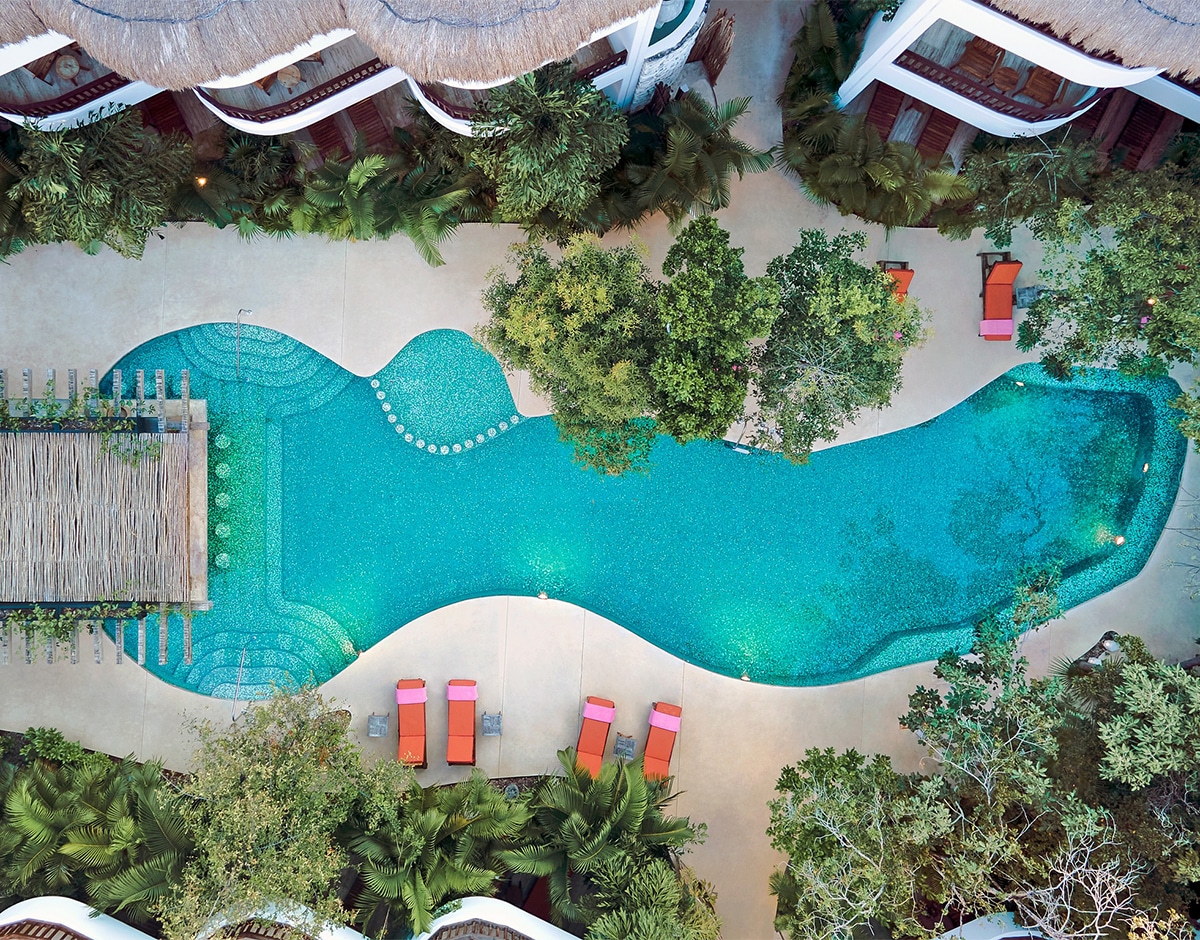 the pool at the kimpton in tulum