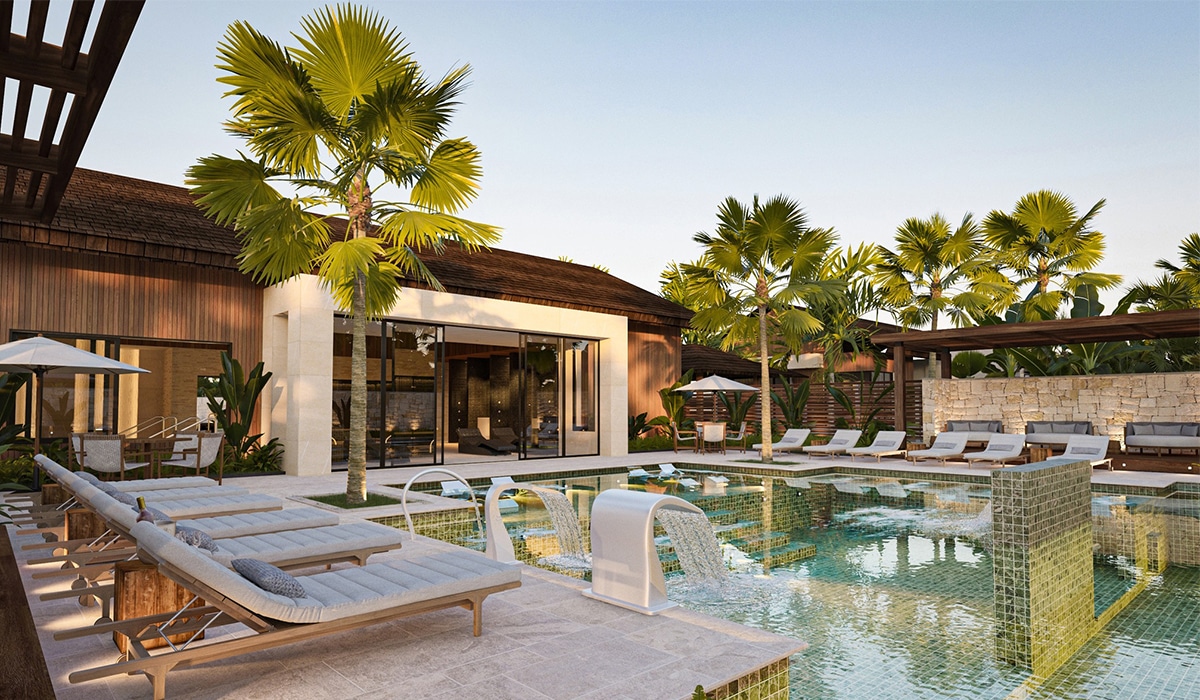 casa de campo wellness center with pool