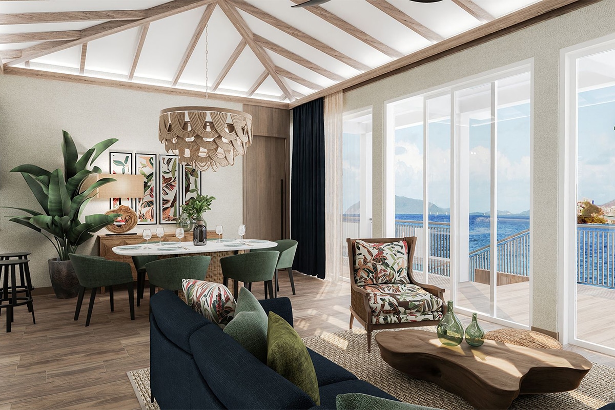 hot tub villa on peter island with view