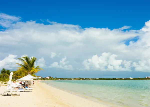 the beach at the shore club on long bay