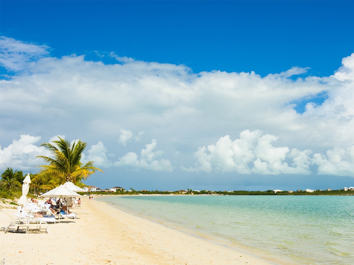 the beach at the shore club on long bay