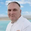 chef jose andres with beach in background