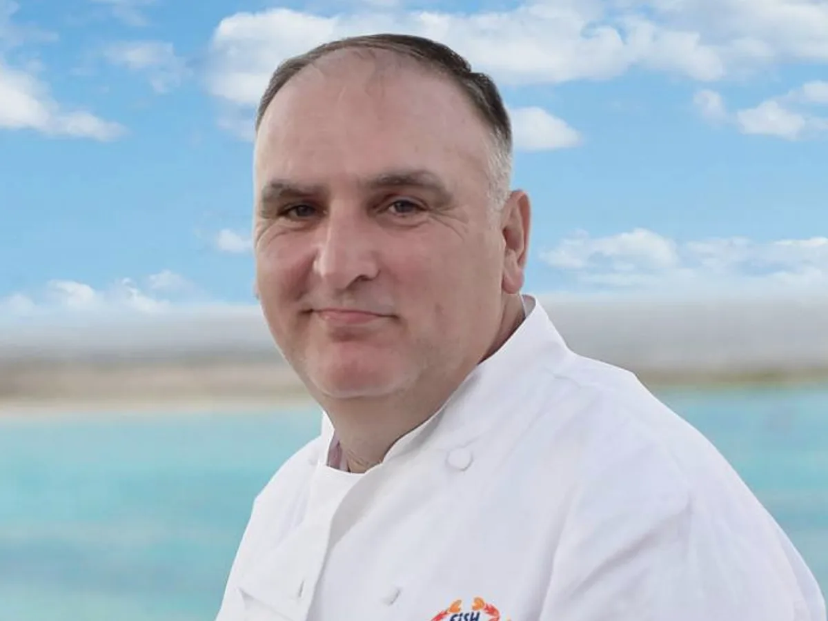 chef jose andres with beach in background