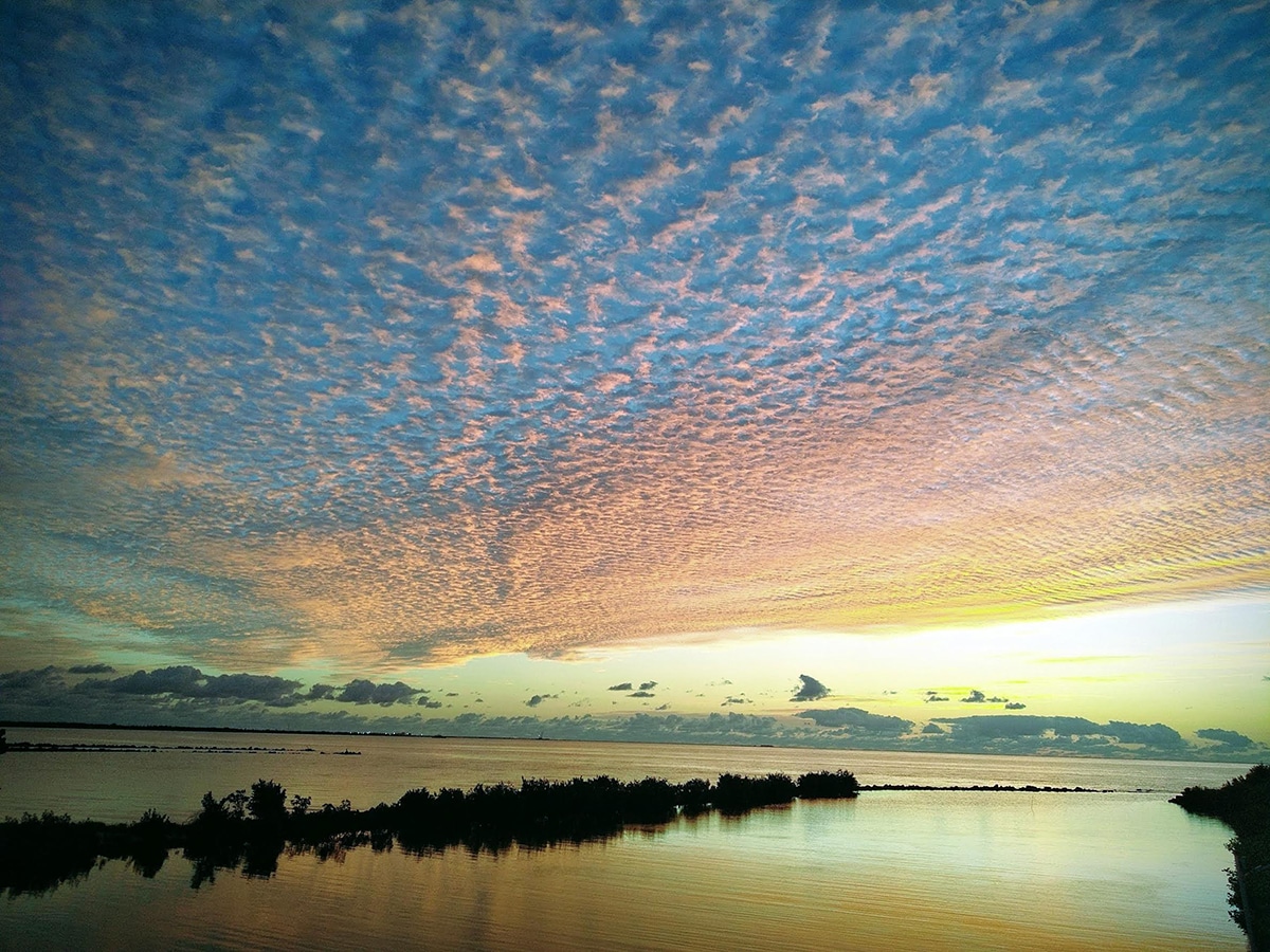 belize photo caribbean colorful sky yellow and pink