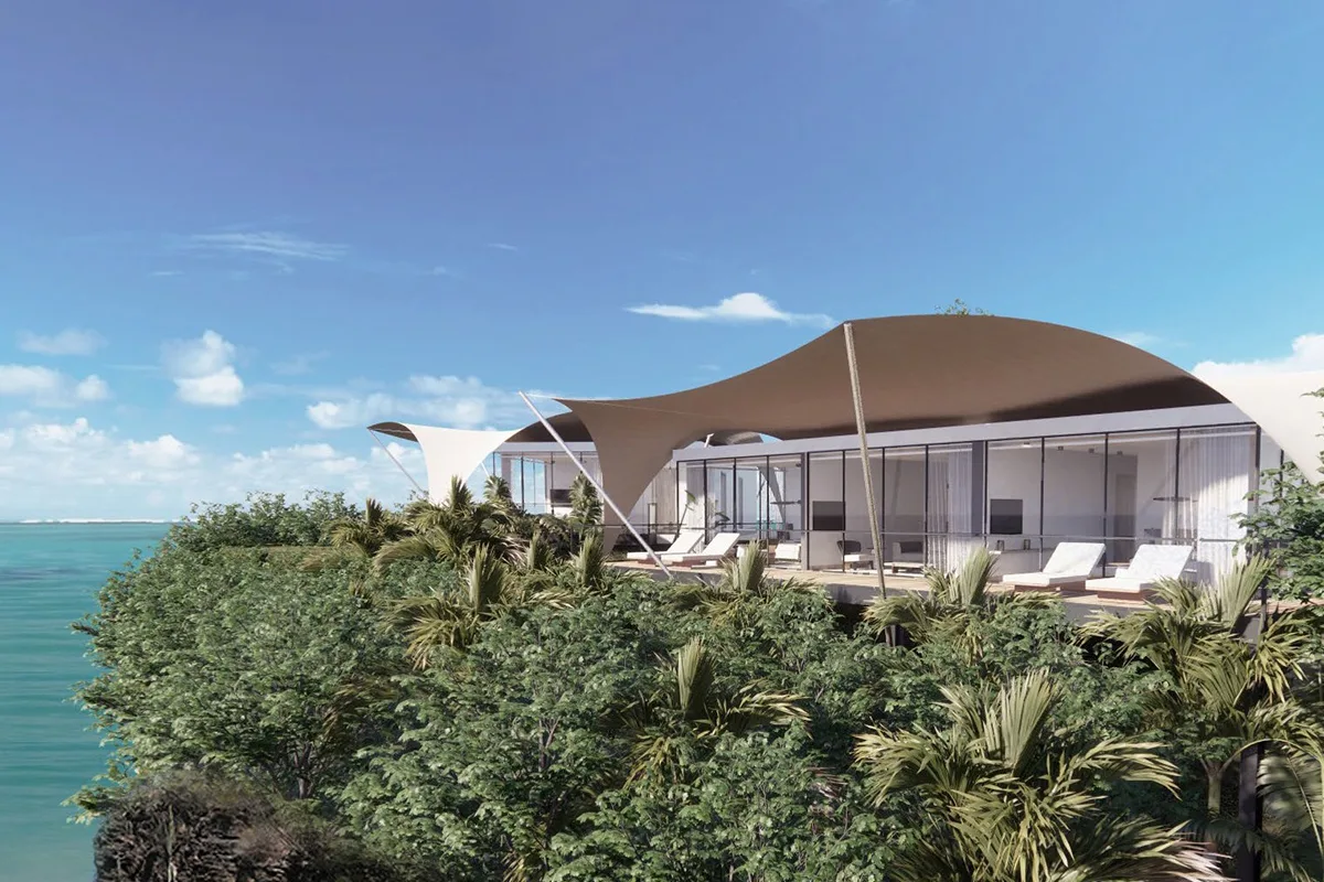 silversands beach house rooms with canopies over green hills