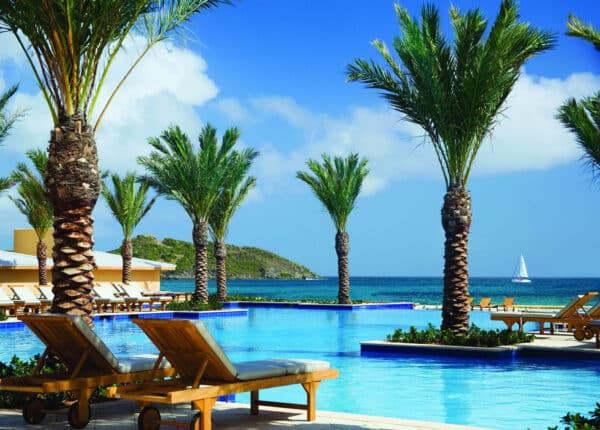 the pool at the jw marriott sint maarten