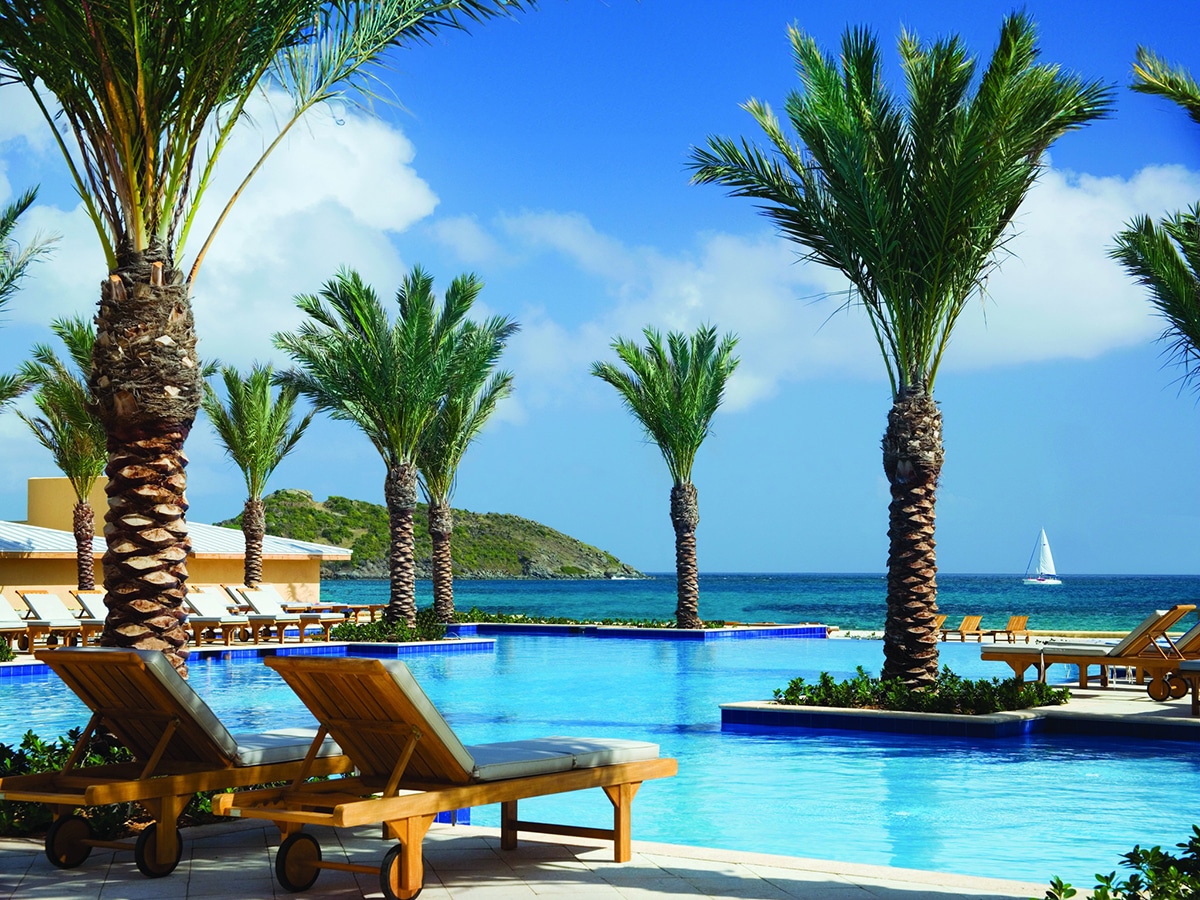 the pool at the jw marriott sint maarten