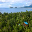 villa with mountains and green hills