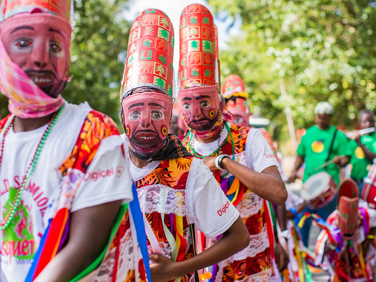 montserrat caribbean st patricks dancers