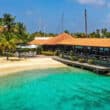 bonaire beach club with restaurant over the water