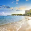 the beach at the caribe hilton