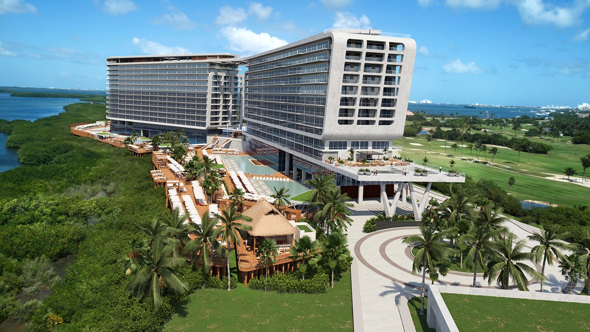 the new resort is part of. a bigger cancun complex