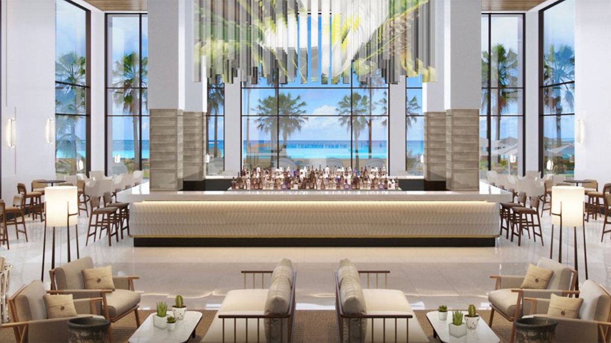 inside the lobby