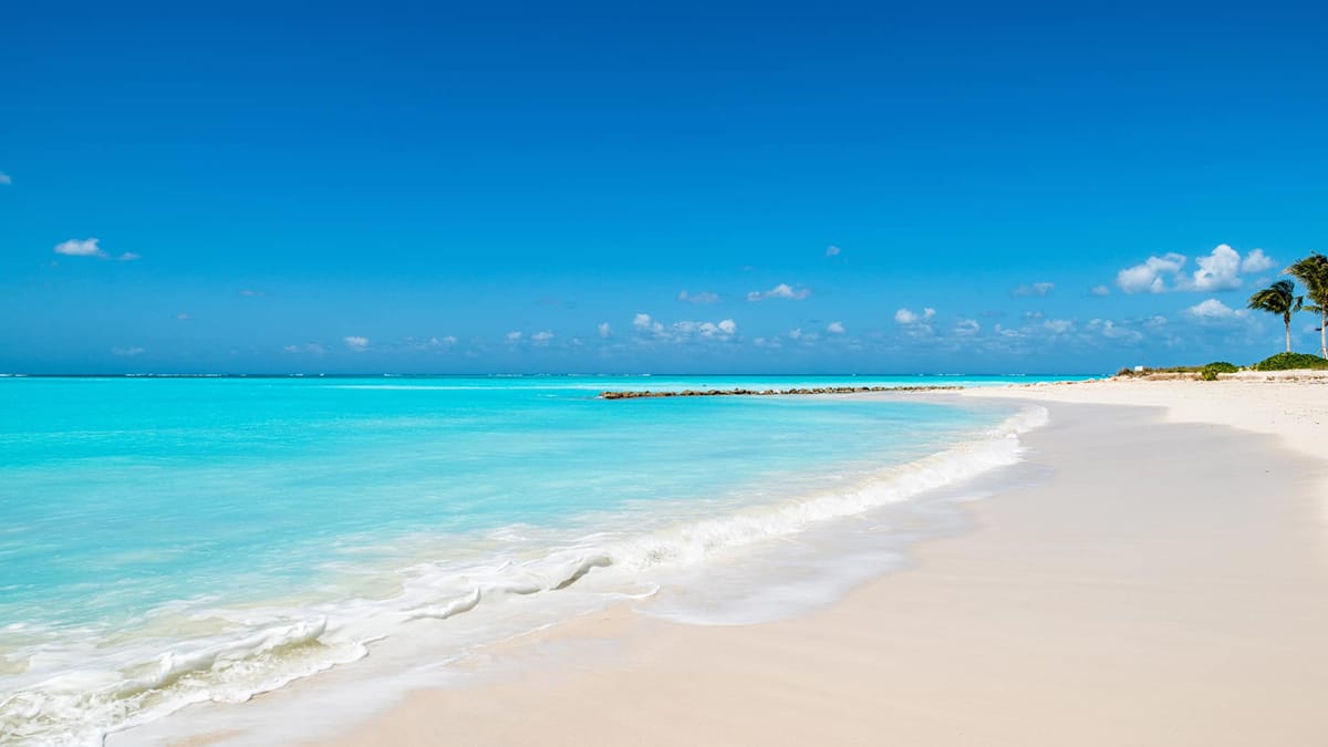grace bay beach in turks and caicos