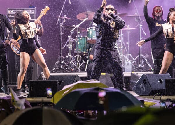 machel montano on stage at st thomas carnival