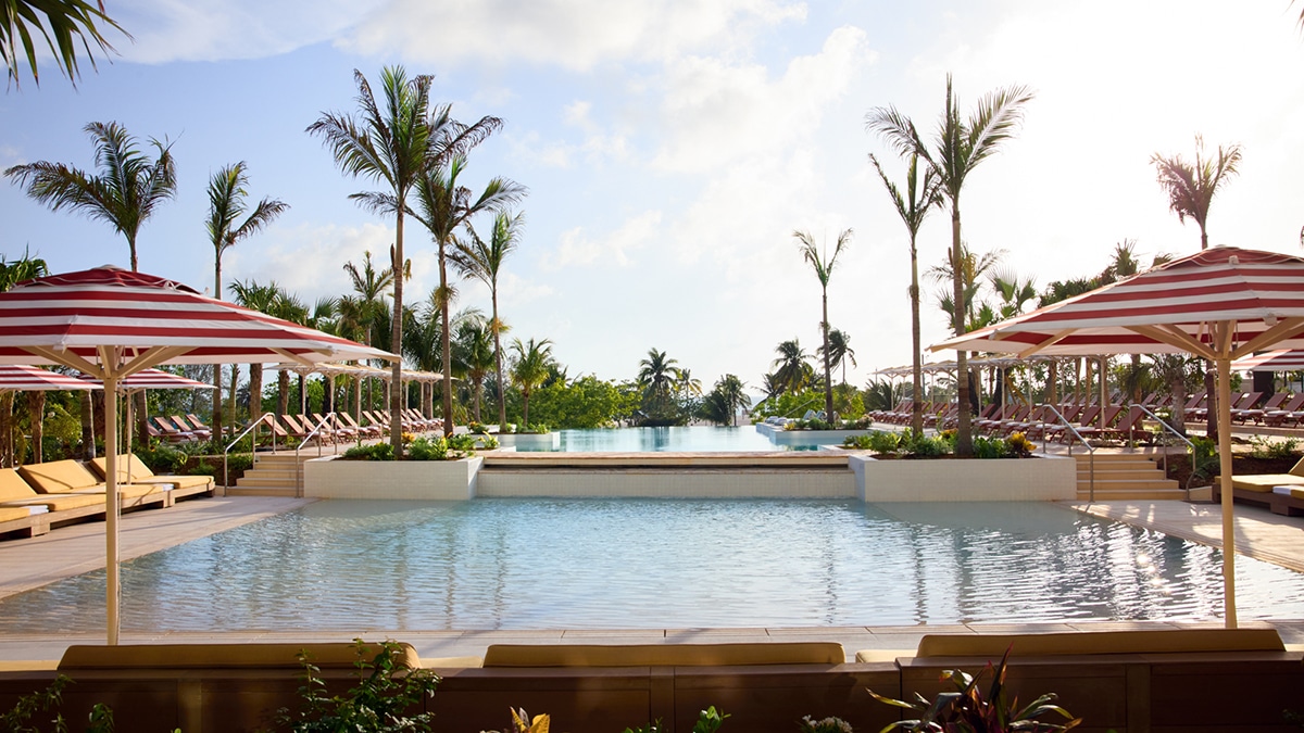 the pool