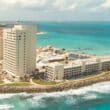 cancun hotel zone with buildings