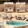 secrets tulum canopies and beds near pool