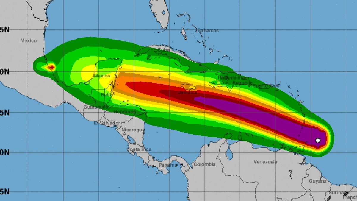 projected wind path
