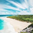 beach with dragon cay villa in mountain top
