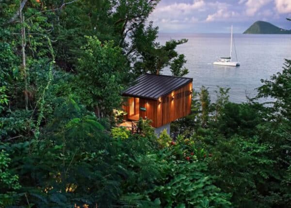 secret bay treehouse villa in rainforest