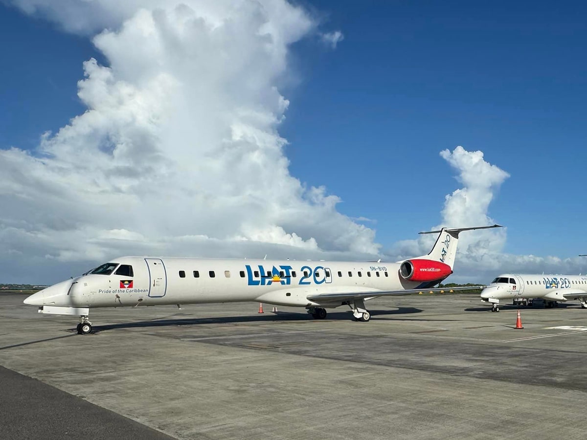 liat caribbean islands on tarmac