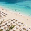 beach chairs on the sand in cayman