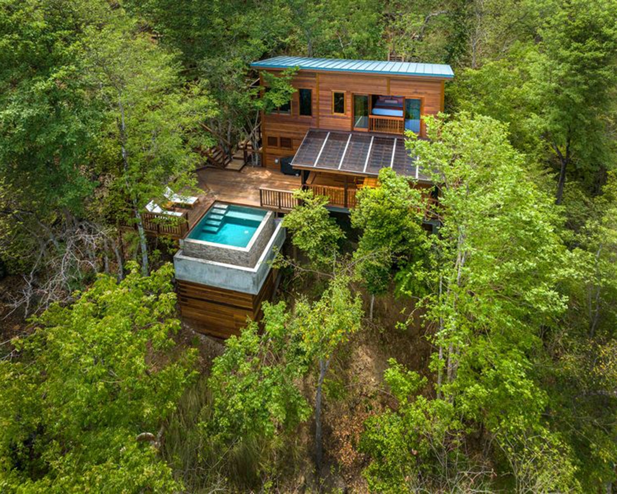 secret bay pool in rainforest