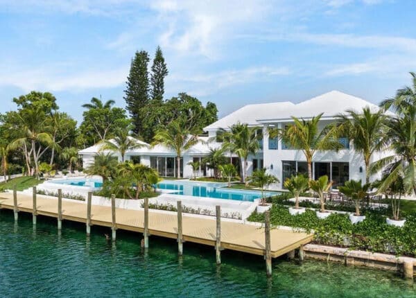 the home is on the water