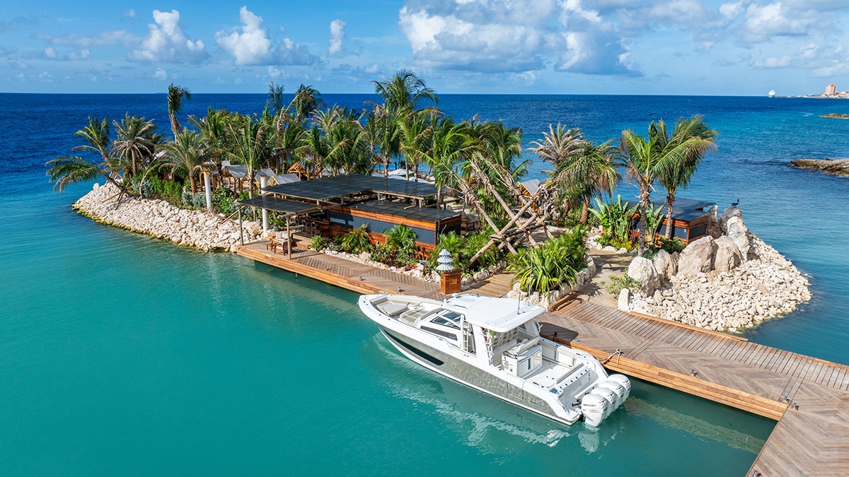 caribbean island curacao beach bar