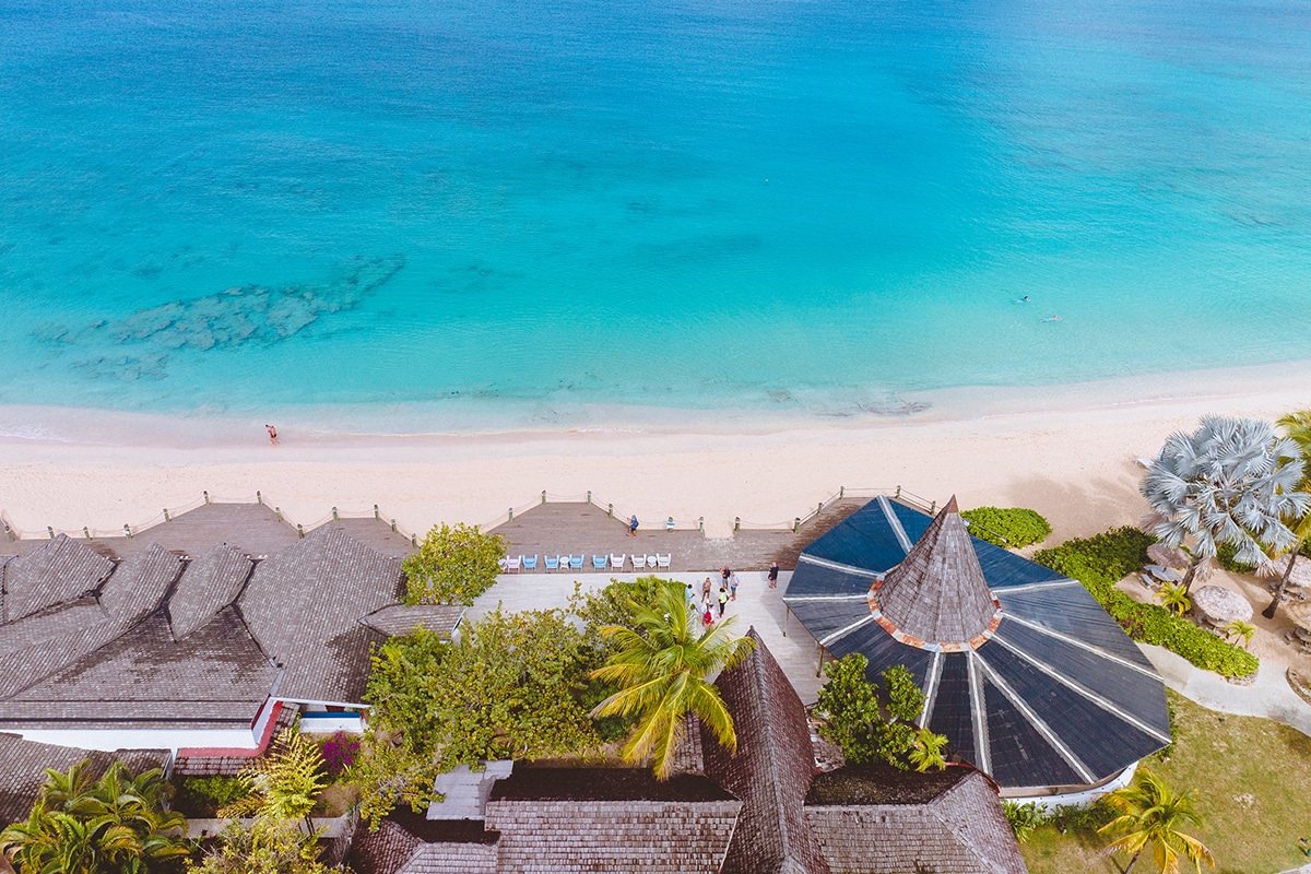 the beach at galley bay on this caribbean island