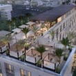 the rooftop at the new hotel in los cabos