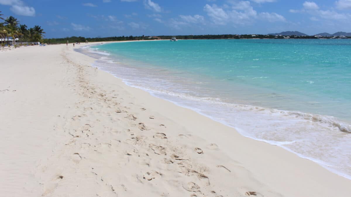 white sand beach in anguilla