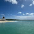 caribbean island all-inclusive beach with palm trees